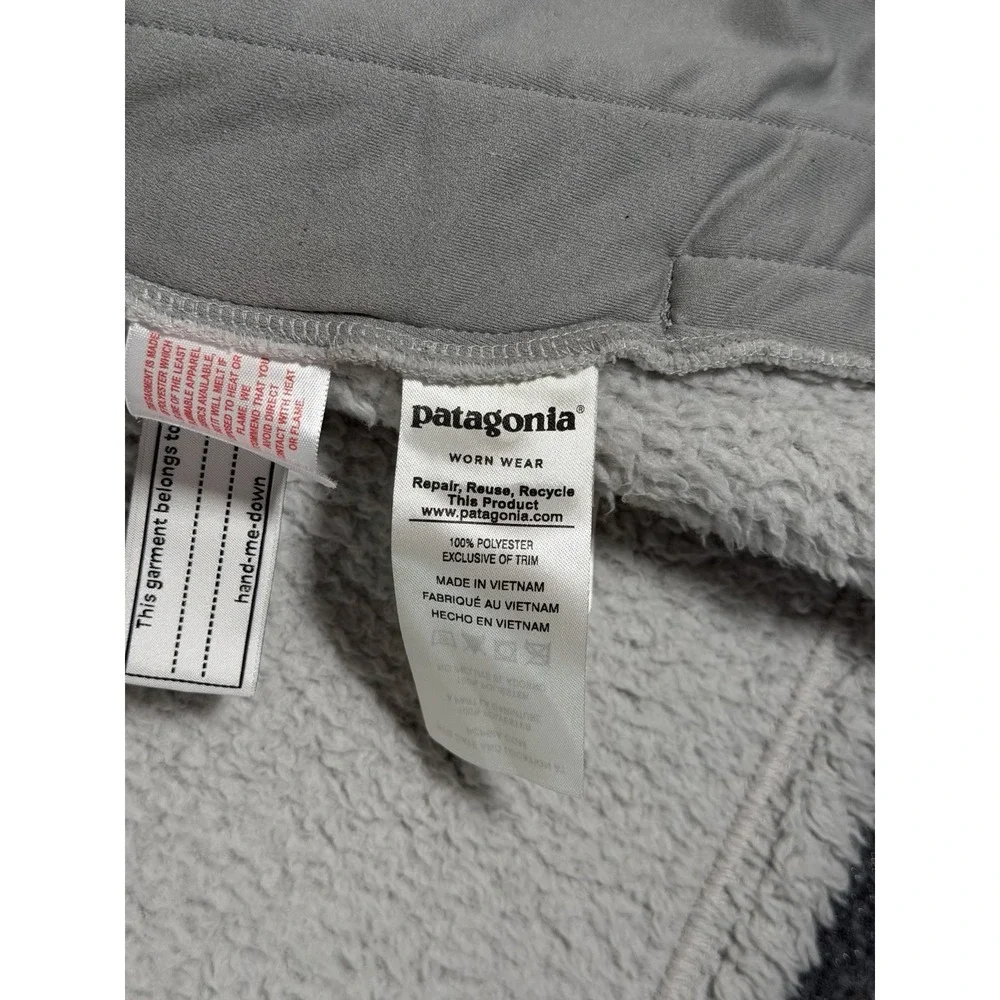 Patagonia Girls XL 14 Los Gatos White Sherpa Fleece Full Zip Vest 65490
